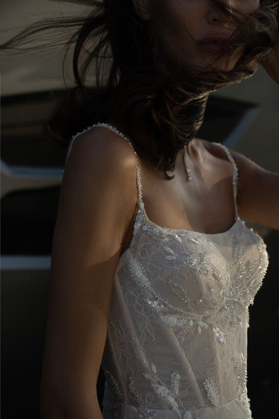 3D decoration wedding dress