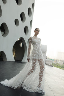  A-line_bride_dress_with_transparent_skirt