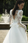 A-line bridal dress with sleeves