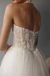 A-line bridal gown with lace details