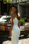 A-line fitted wedding dress