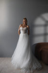 A-line silhouette bridal gown