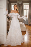 A-line wedding gown