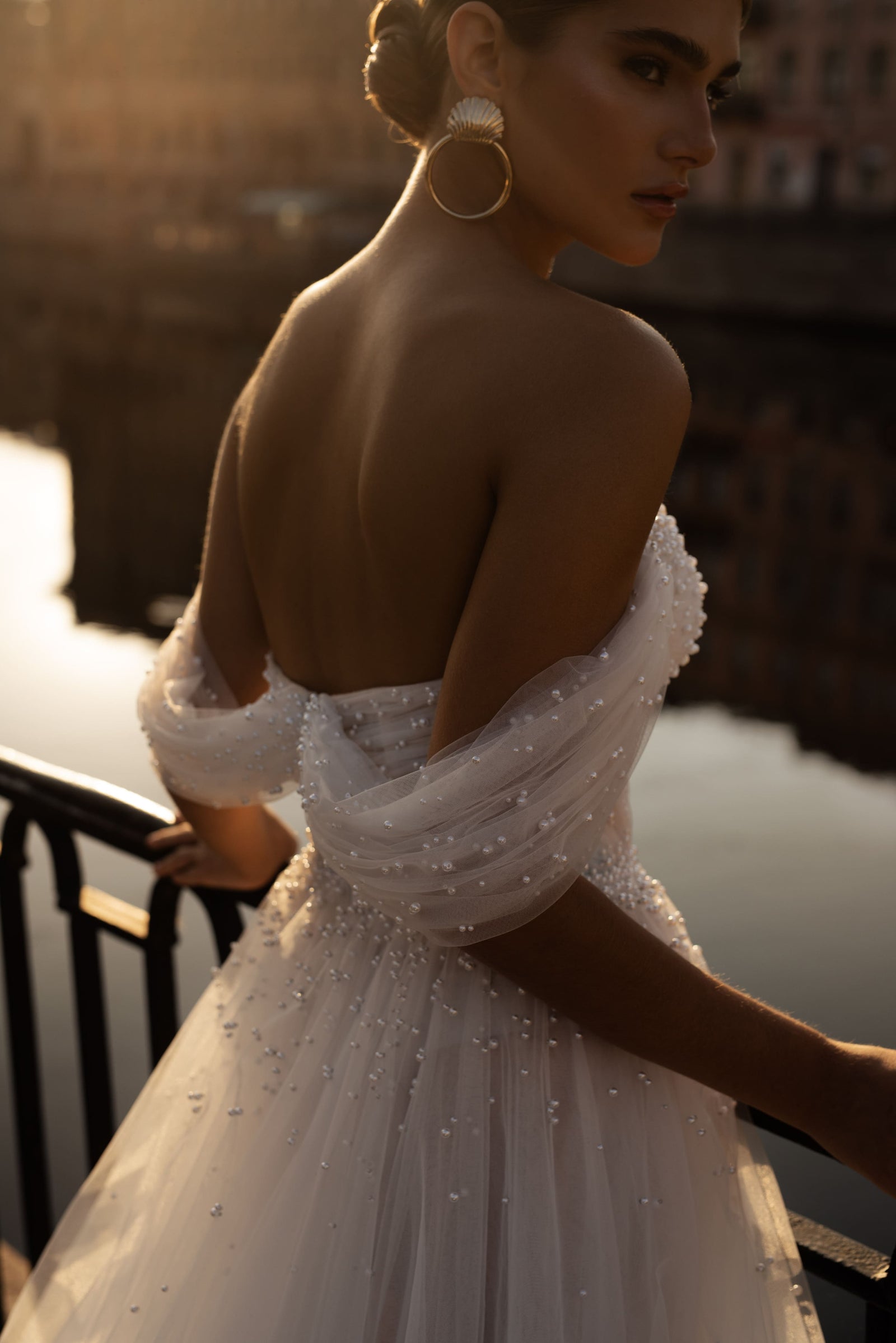 Sexy Wedding Dress, A line Tulle Wedding Dress, Fashion Wedding Gown