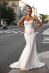 Beaded corset wedding dress