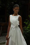 Bow waist wedding dress
