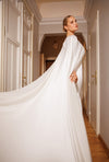 Classic satin wedding gown