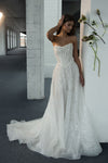 Crystal embellished wedding dress