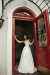 Draped wedding dresses