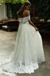 Dropped strap wedding dresses