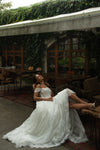 Elegant A-line bridal dress