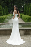 Elegant Satin Mermaid Silhouette Wedding Dress