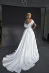 Elegant a line wedding dress
