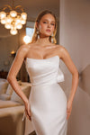 Elegant fitted wedding gown