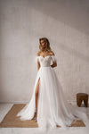 Ethereal tulle wedding dress