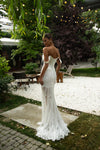 Fitted corset bridal dress