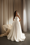 Floor-length ball gown bridal gown