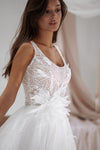 Floral wedding dress