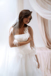 Floral wedding gown