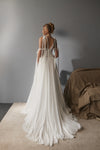 Flowy wedding dress