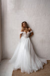 Glamorous sequin bridal gown