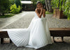 Lace-up corset back wedding dress