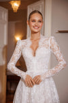 Lace A-line wedding dress