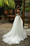 Lace A-line wedding gown