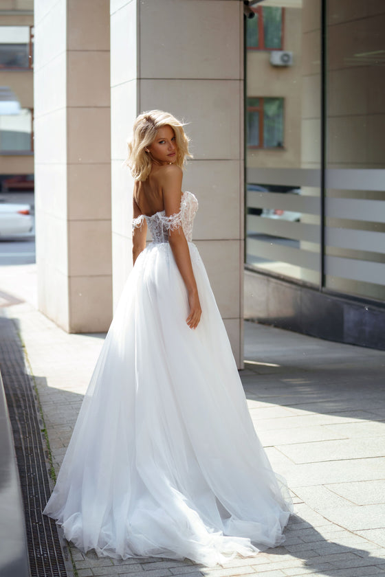 Lace White Wedding Dress