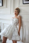 Lace wedding dress with corset