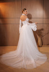 Lace bodice wedding dress