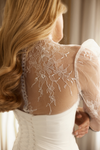 Lace bodice wedding dress
