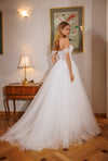 Lace bodice wedding dress