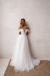 Lace details wedding gown