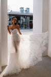 Elegant Open Back Lace A-Line Wedding Dress with Sweetheart Bodice Sonesta Lara