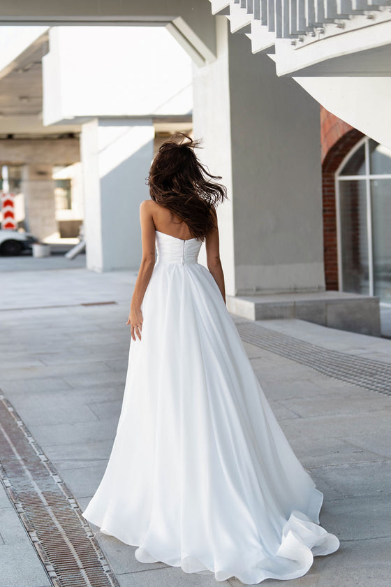 pearlescent wedding dress Pearl Embroidered A-Line Wedding Dress Sonesta Leonora – Wedding Roof