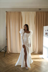 Long Sleeve Wedding Dress Simple