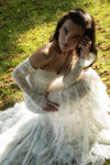 Long sleeve lace wedding dress