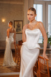 Mermaid wedding dress with train