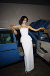 Straight Wedding Dress with Crepe Skirt and Shaped Corset Allegro