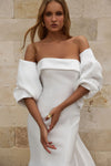 Modern mik adobridal dress