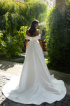 Modern wedding dress with straps