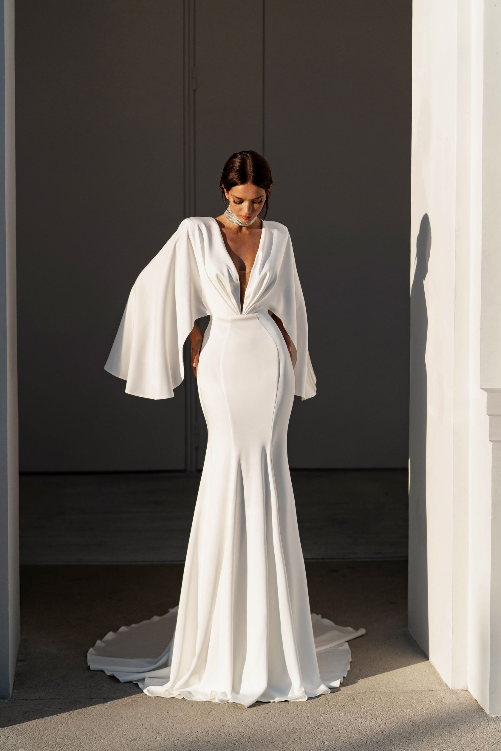 Knot Tech Crepe Dress