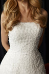 Non-traditional bridal gown