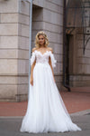 Off Shoulder Wedding Gown Design
