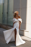 Off The Shoulder Fit and Flare Wedding Dress