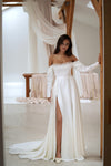 Open back bridal gown