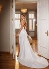 Open back corset wedding gown