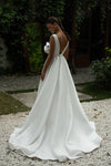 Open back wedding dress
