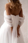 Organza A-line wedding dress